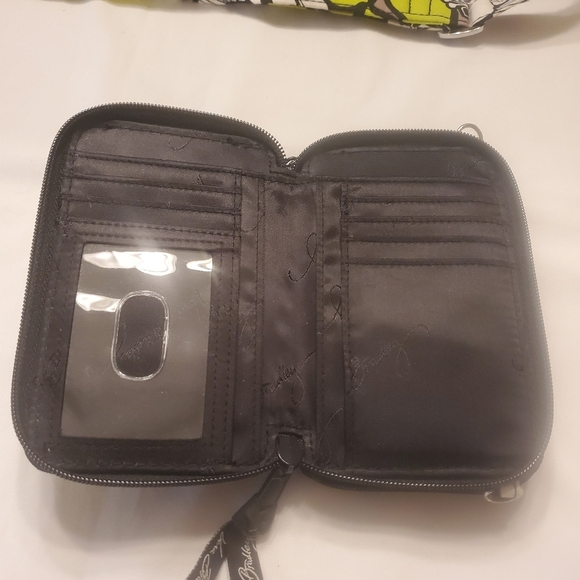 Vera Bradley Crossbody Saddle Bag With Matching Strap Wallet Citron Lime 11'x10" - Picture 6 of 8